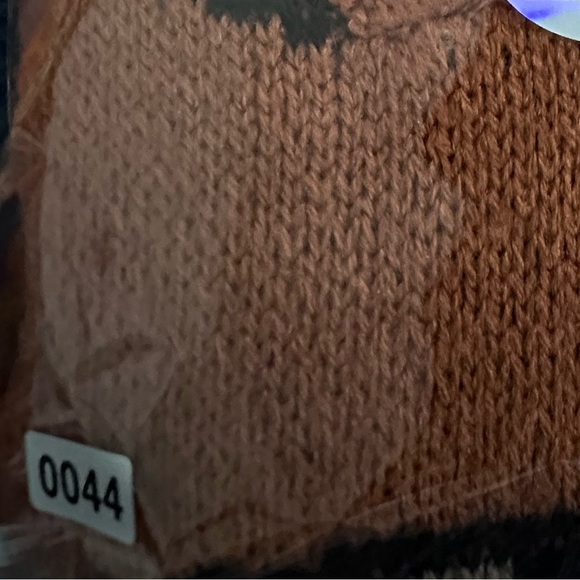 MIRACLE DISTRESSED CHEETAH SWEATER BROWN/SIZE:M - Picture 13 of 13